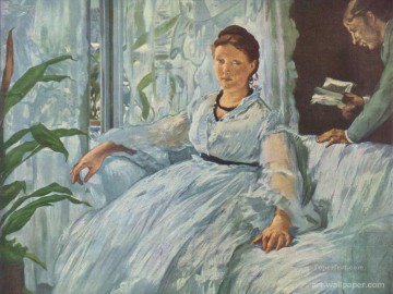  Leon Obras - Lectura de Mme Manet y Léon Realismo Impresionismo Edouard Manet